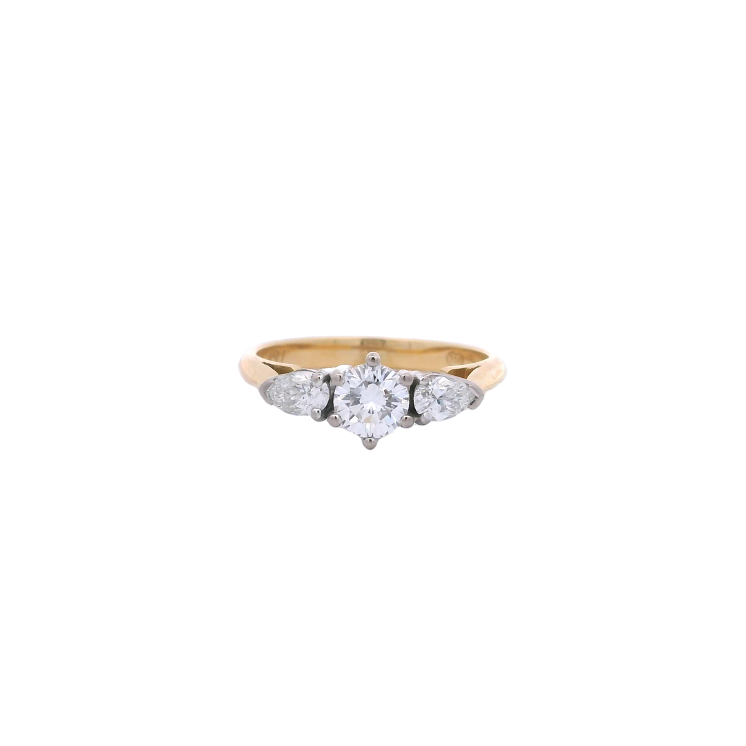 Ring 18ct 2T Trilogy Ring