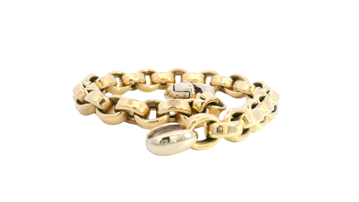 18ct Gold Belcher Link Bracelet