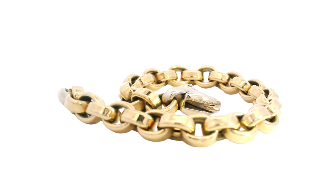 18ct Gold Belcher Link Bracelet