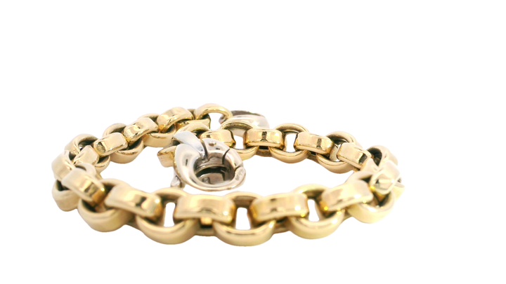 18ct Gold Belcher Link Bracelet