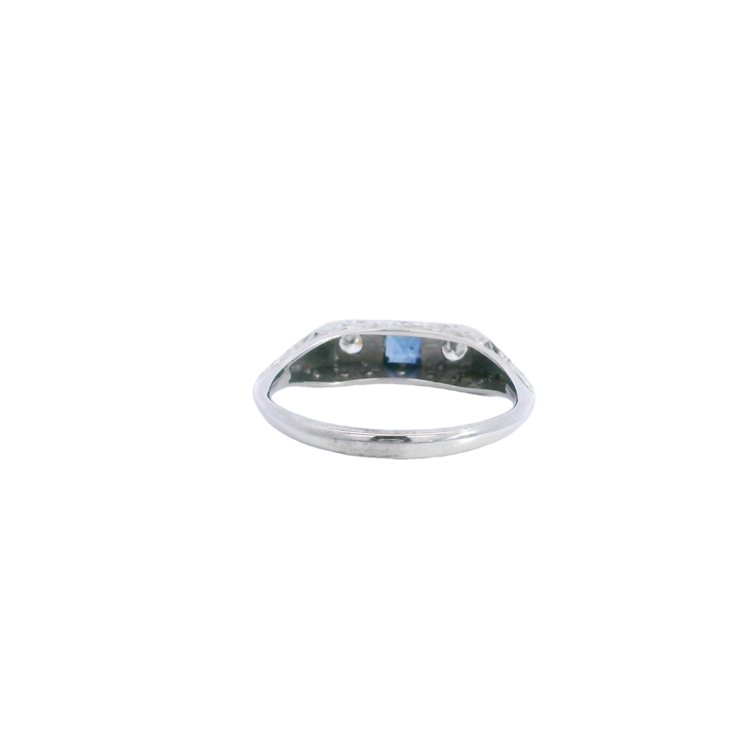 Sapphire and Diamond Ring