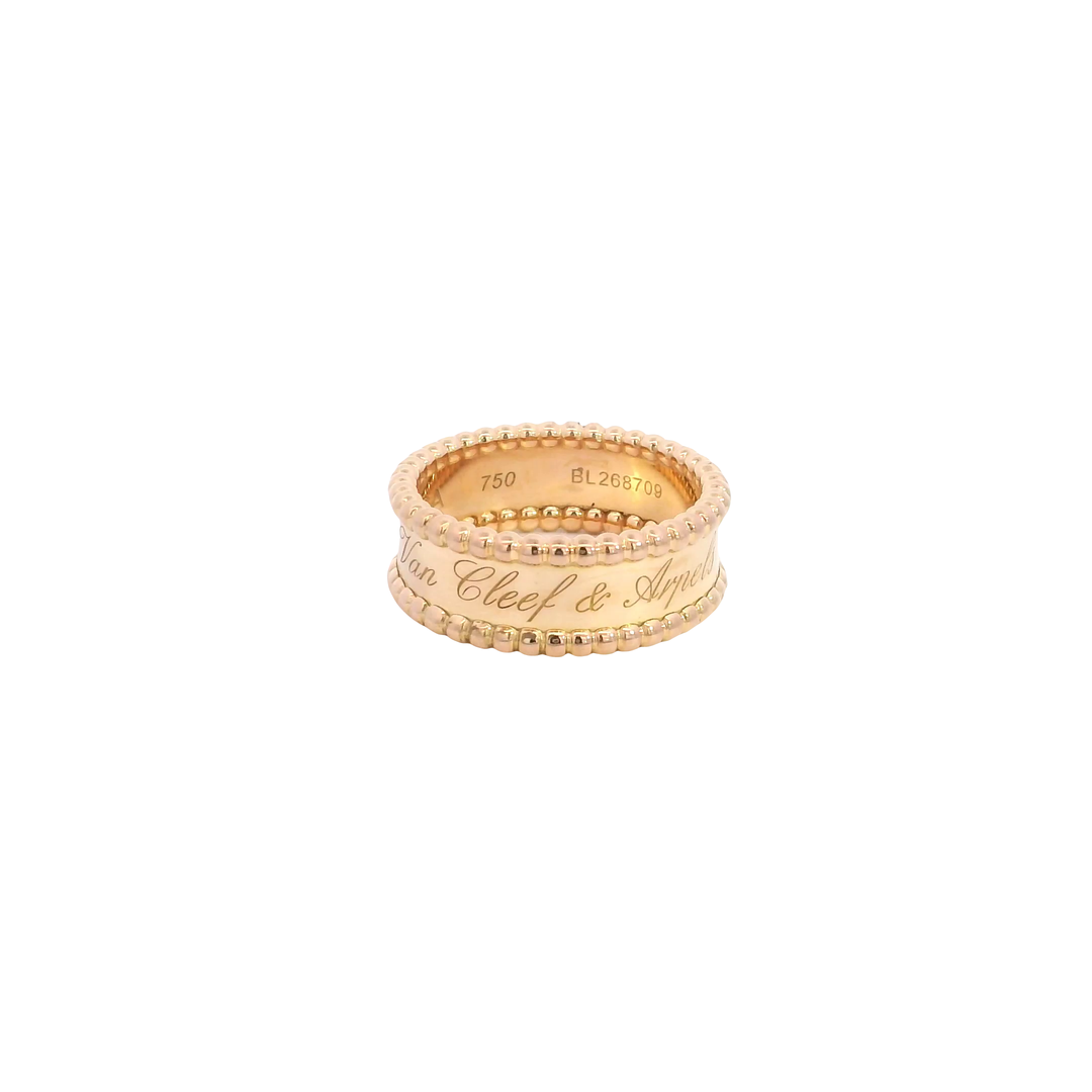 18ct RG Gold Perlee Ring by Van Cleef & Arpels