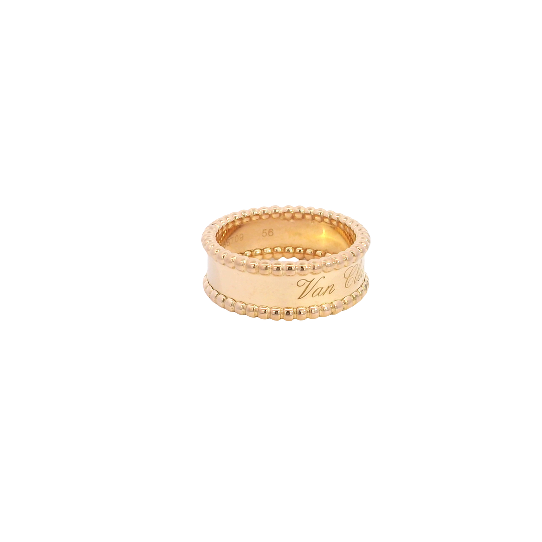 18ct RG Gold Perlee Ring by Van Cleef & Arpels