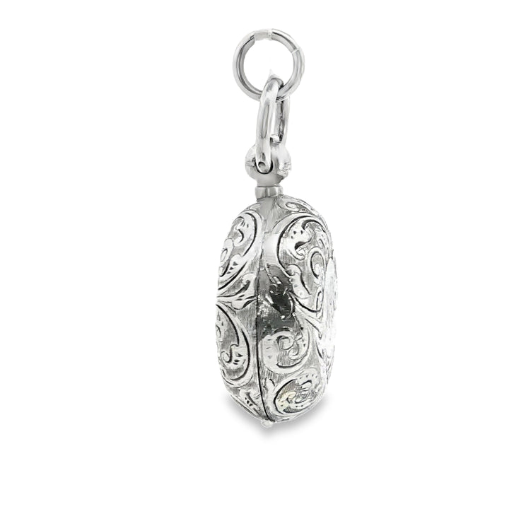 Vintage Engraved Silver Pendant