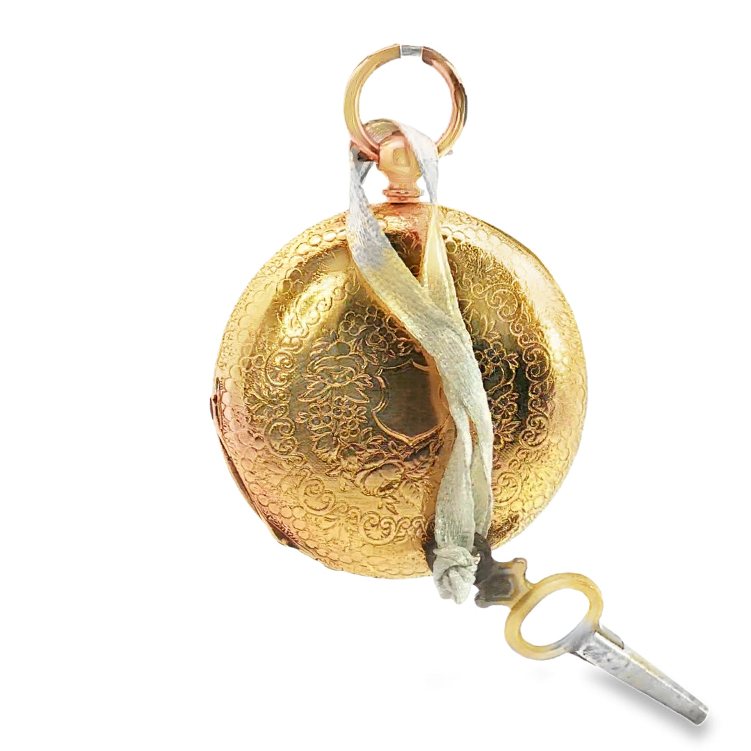 18ct Yellow Gold and Enamel Antique Gold Pocket Watch