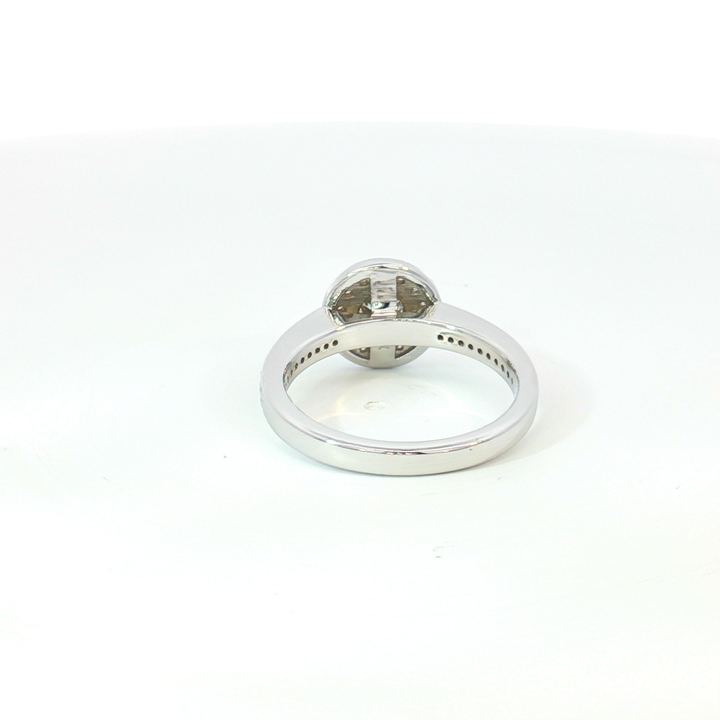 9ct White Gold Diamond Cluster Ring