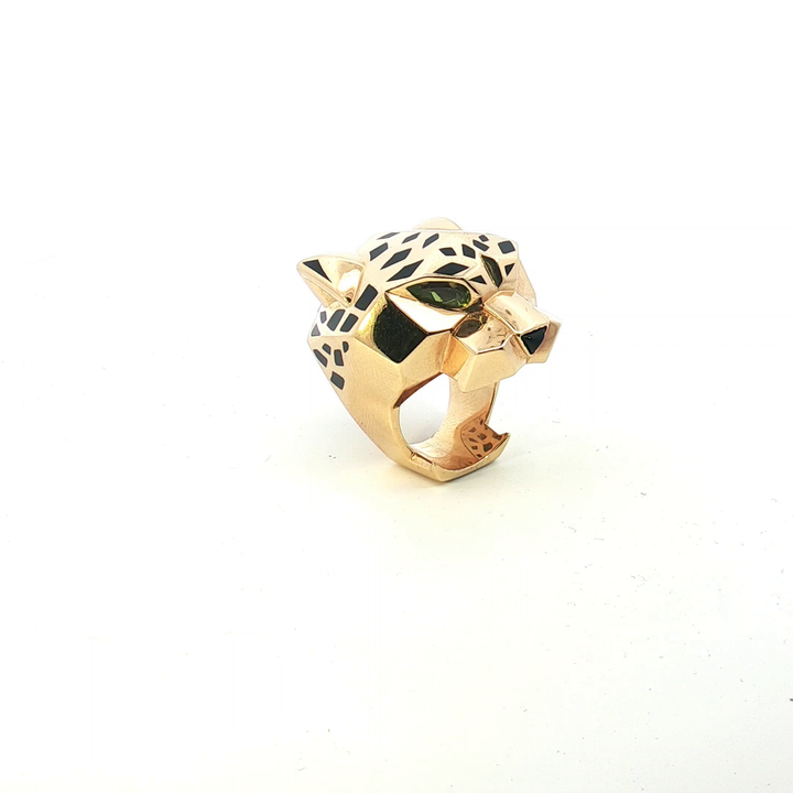 18ct Yellow Gold Cartier Panthere Ring