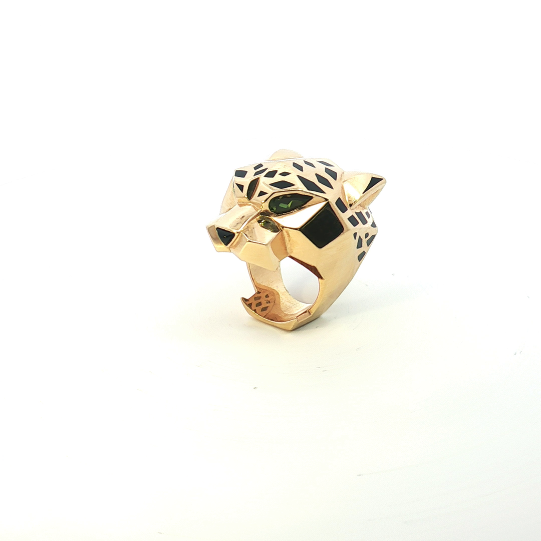 18ct Yellow Gold Cartier Panthere Ring