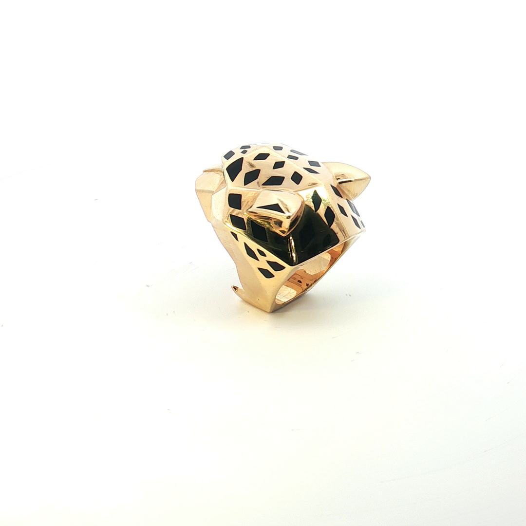 18ct Yellow Gold Cartier Panthere Ring