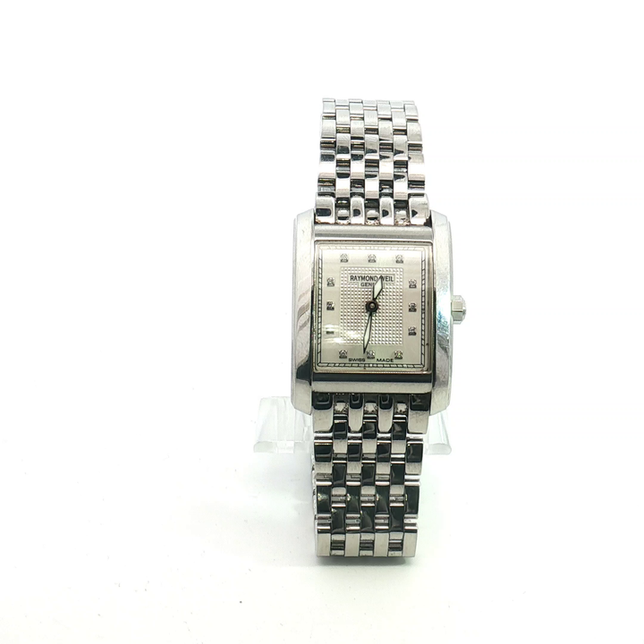 Raymond Weil Geneve Ladies Stainless Steel Watch with Diamond Markers