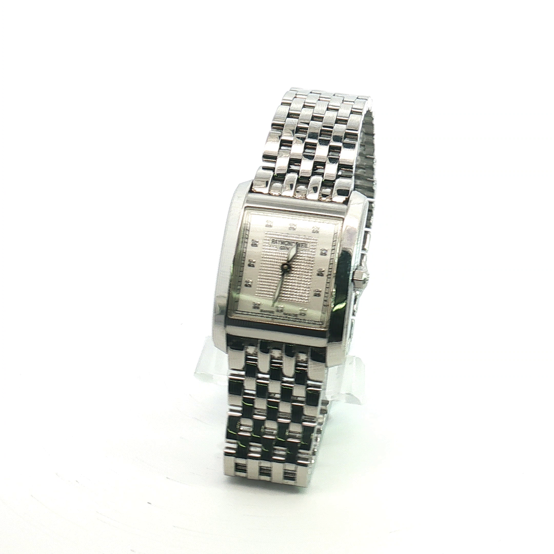 Raymond Weil Geneve Ladies Stainless Steel Watch with Diamond Markers