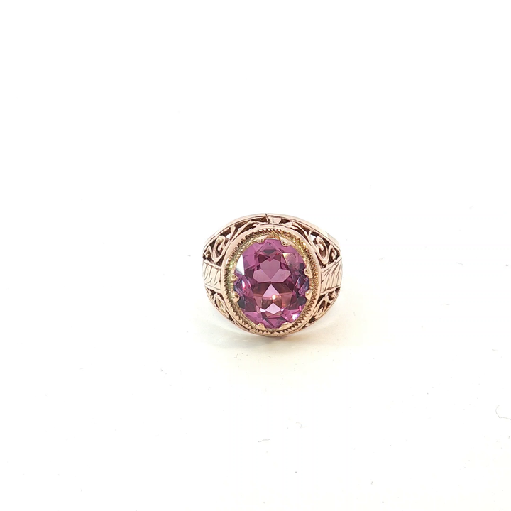 9ct RG Synth. Alexandrite Cocktail Ring