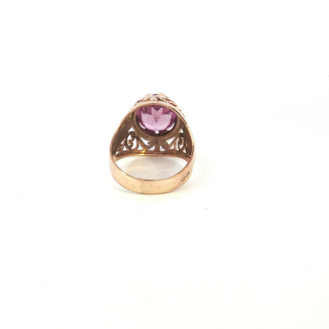 9ct RG Synth. Alexandrite Cocktail Ring