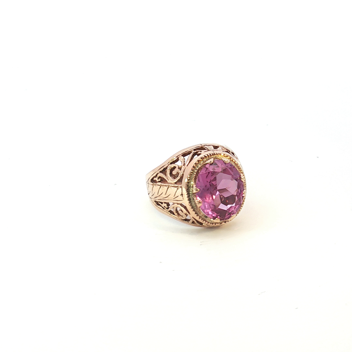 9ct RG Synth. Alexandrite Cocktail Ring