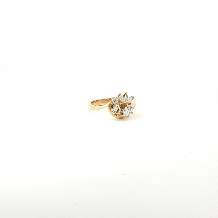 18ct YG Multi Diamond Dress Ring
