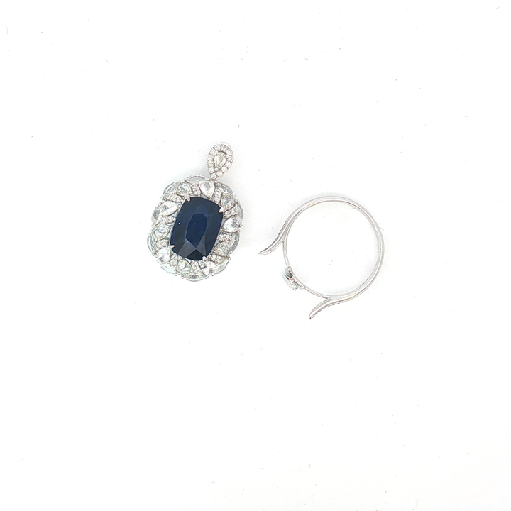 18ct WG Sapphire and Diamond Ring-Pendant Transformer