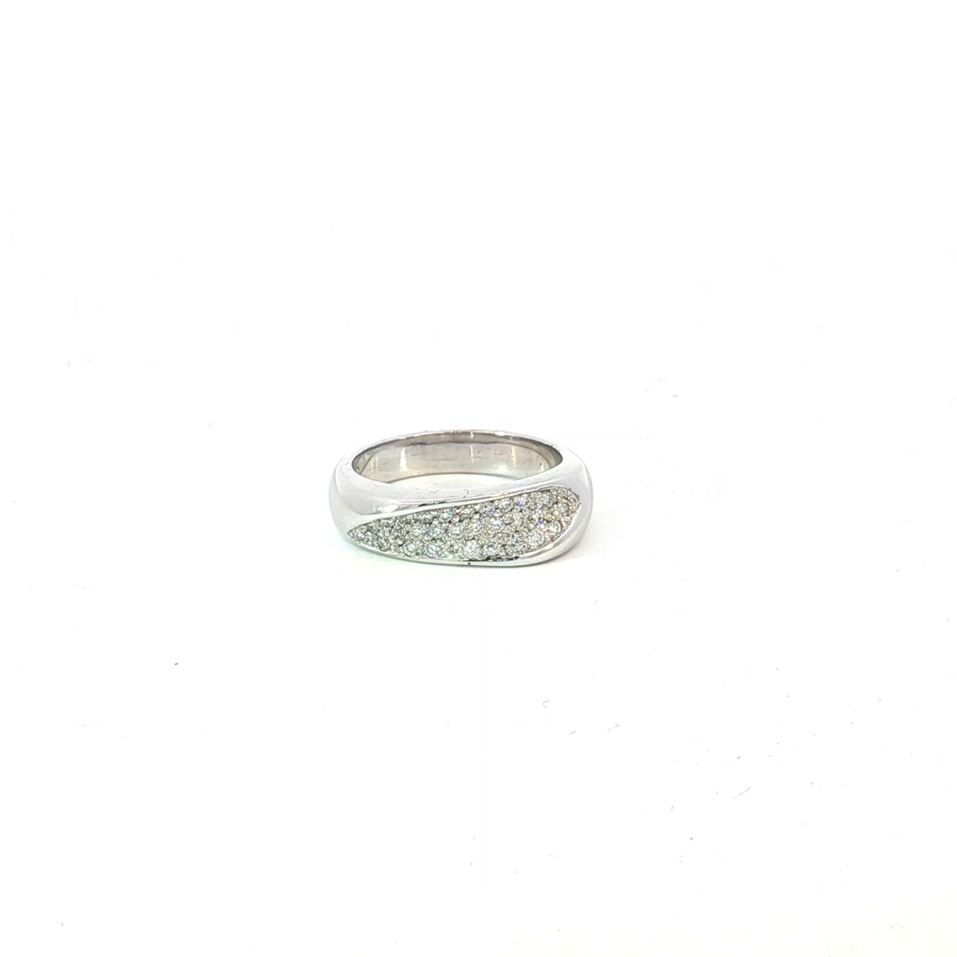 18ct WG Pave Diamond Ring