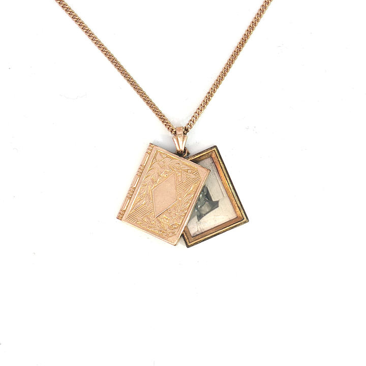 Gold Filled Book Locket