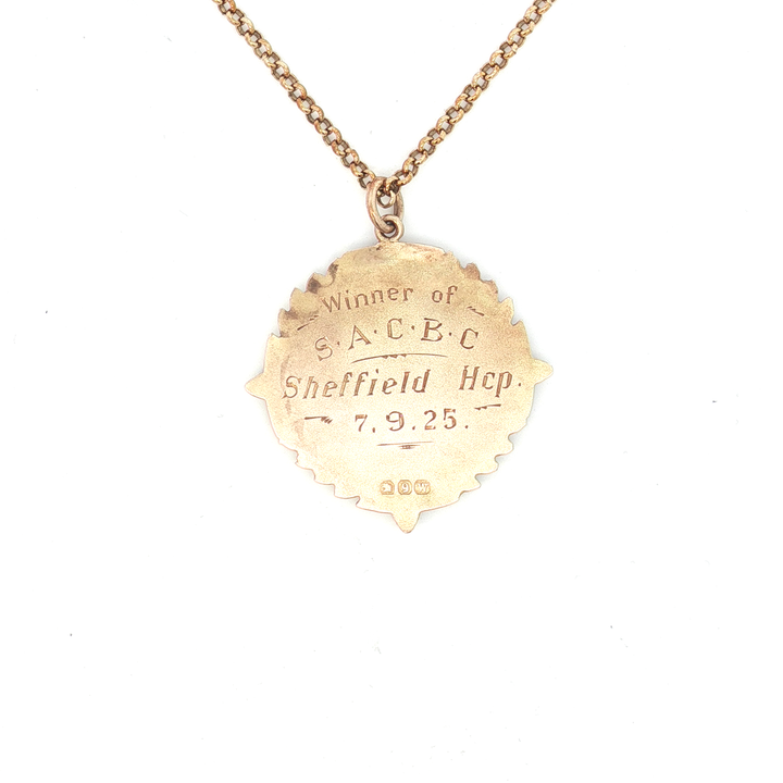 9ct YG Sprint Race Medal