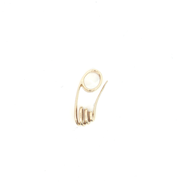 9ct YG Safety Pin / Pendant