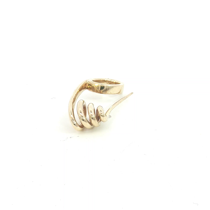 9ct YG Safety Pin / Pendant