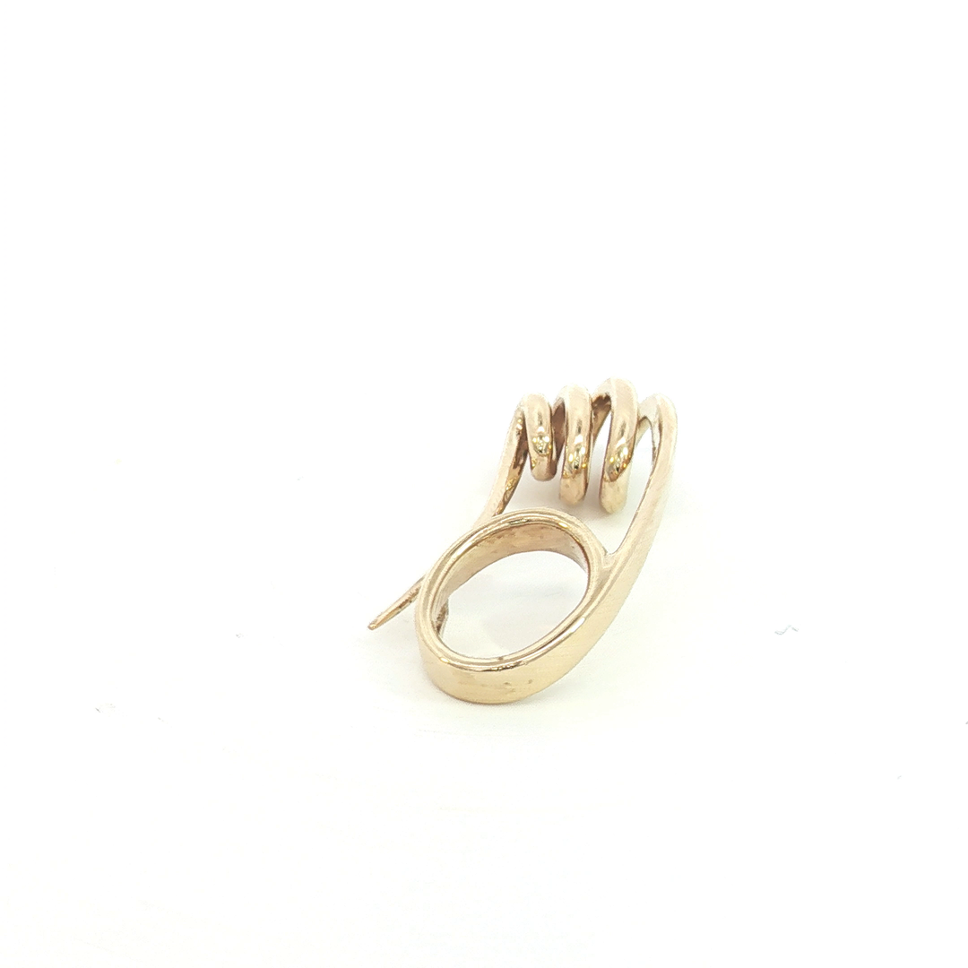 9ct YG Safety Pin / Pendant
