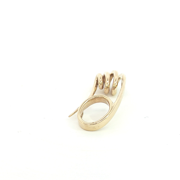 9ct YG Safety Pin / Pendant