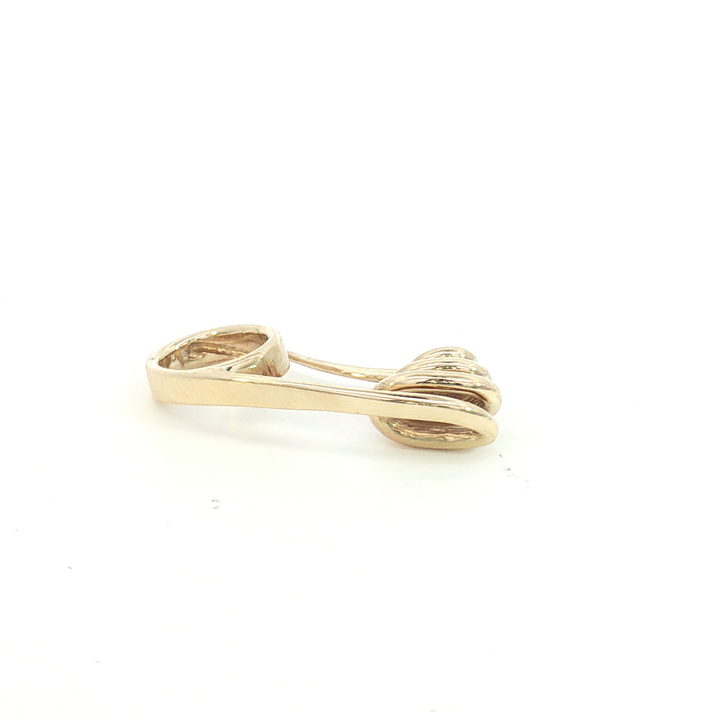 9ct YG Safety Pin / Pendant