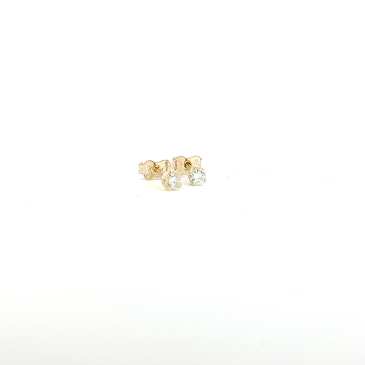 9ct YG Diamond Stud Earrings