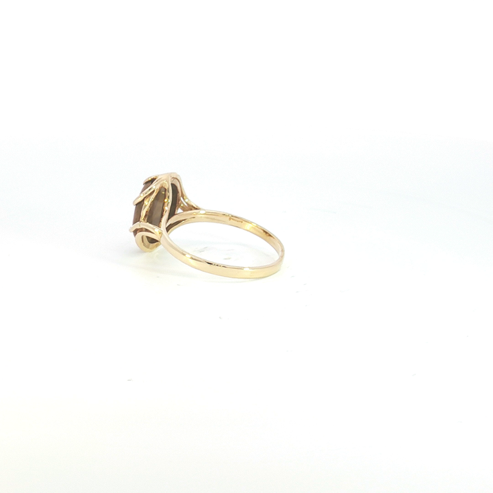 9ct YG Tiger Eye Dress Ring