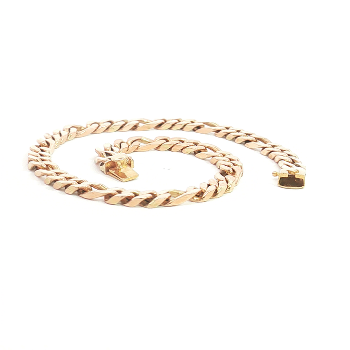 14ct YG 3:1 Figaro Link Bracelet