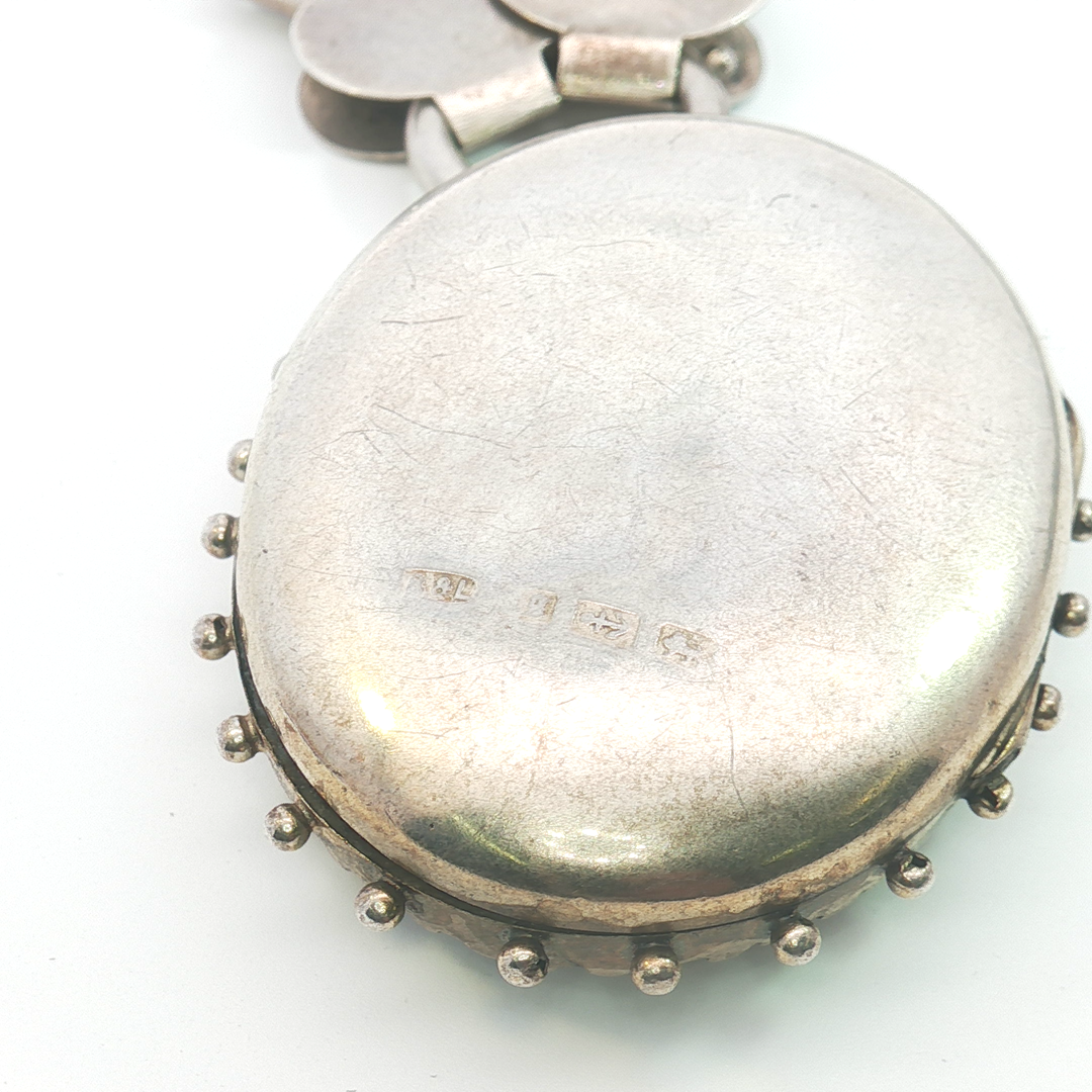 Antique Silver Locket with Necklace