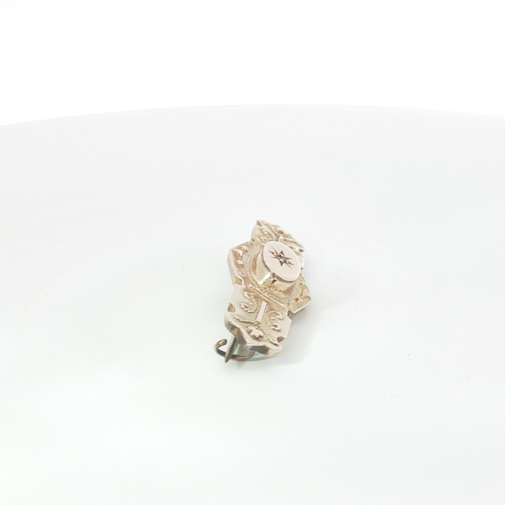 9ct RG Brooch with Star-Set Diamond