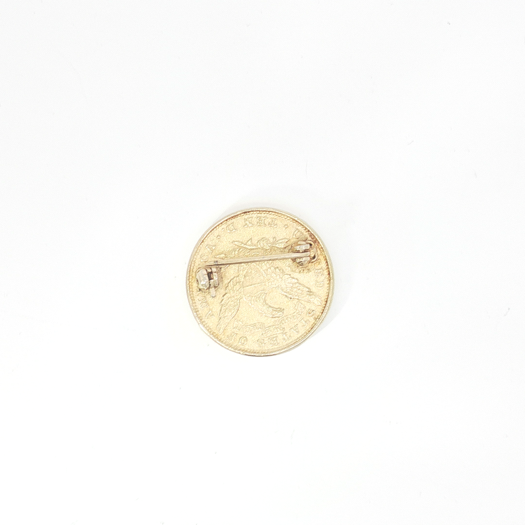 YG 1901 Liberty Head Coin Brooch