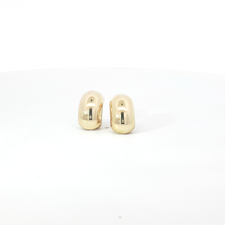 18ct YG Dome Clip-On Earrings