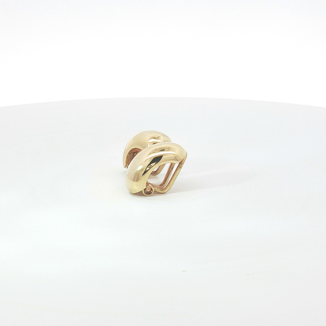 18ct YG Dome Clip-On Earrings