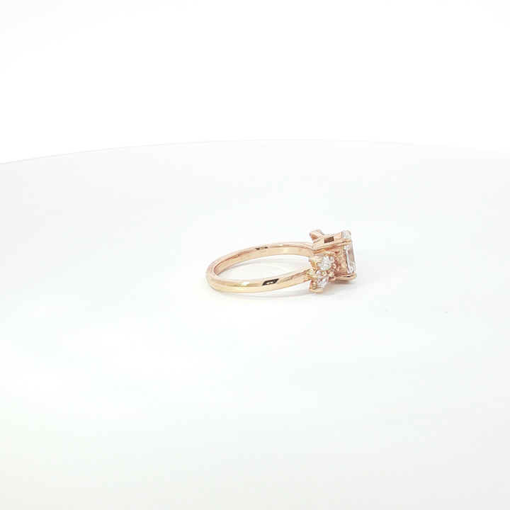 18ct RG Oval Lab Grown Diamond Engagement Ring