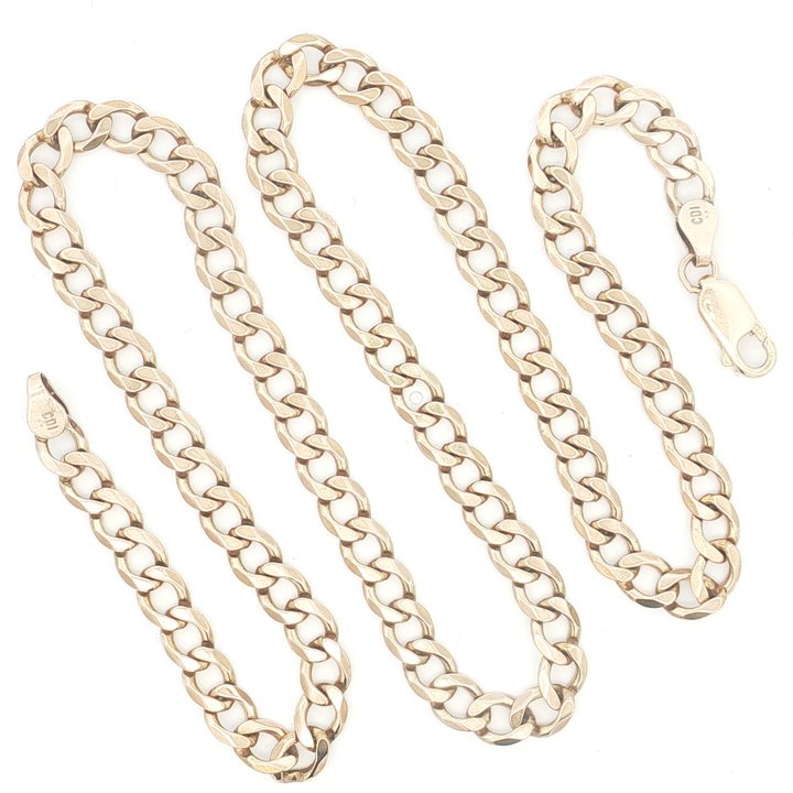 9ct YG Curb Link Chain