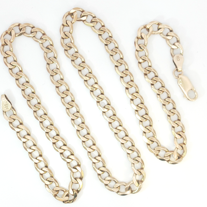 9ct YG Curb Link Chain