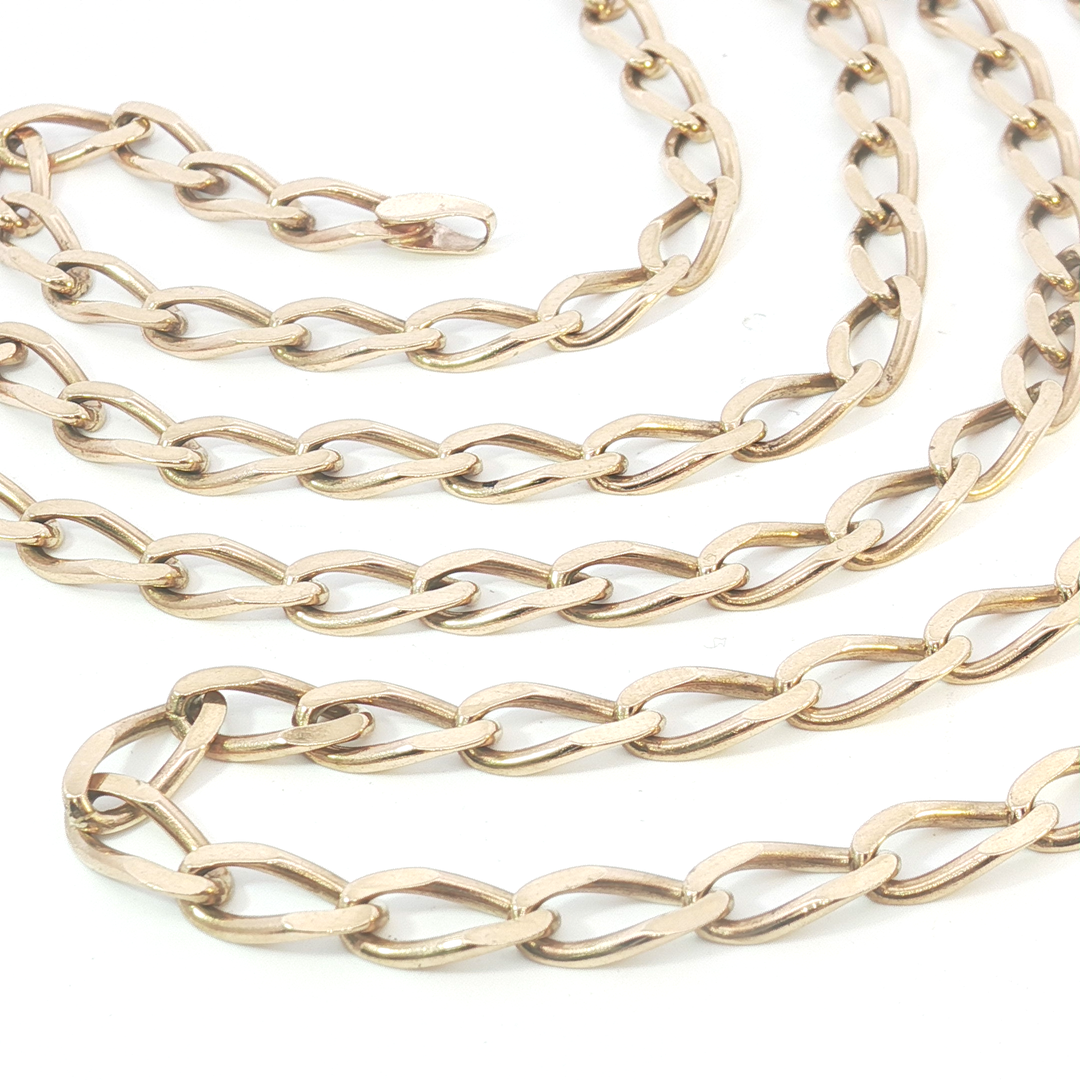 9ct YG Oval Link Chain