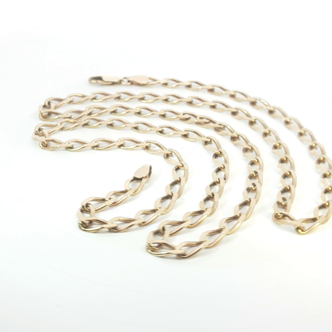 9ct YG Oval Link Chain