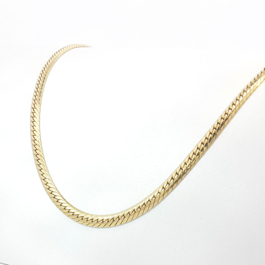 18ct YG Herringbone Necklace
