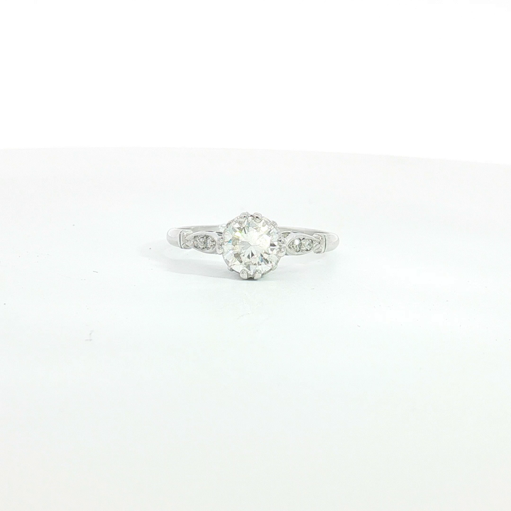 18ct WG and Palladium Vintage Diamond Engagement Ring