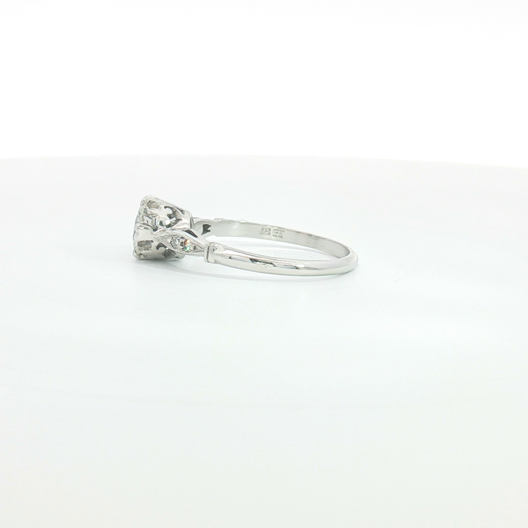 18ct WG and Palladium Vintage Diamond Engagement Ring