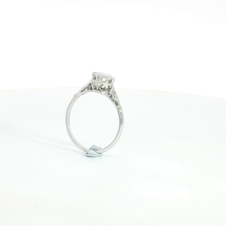 18ct WG and Palladium Vintage Diamond Engagement Ring