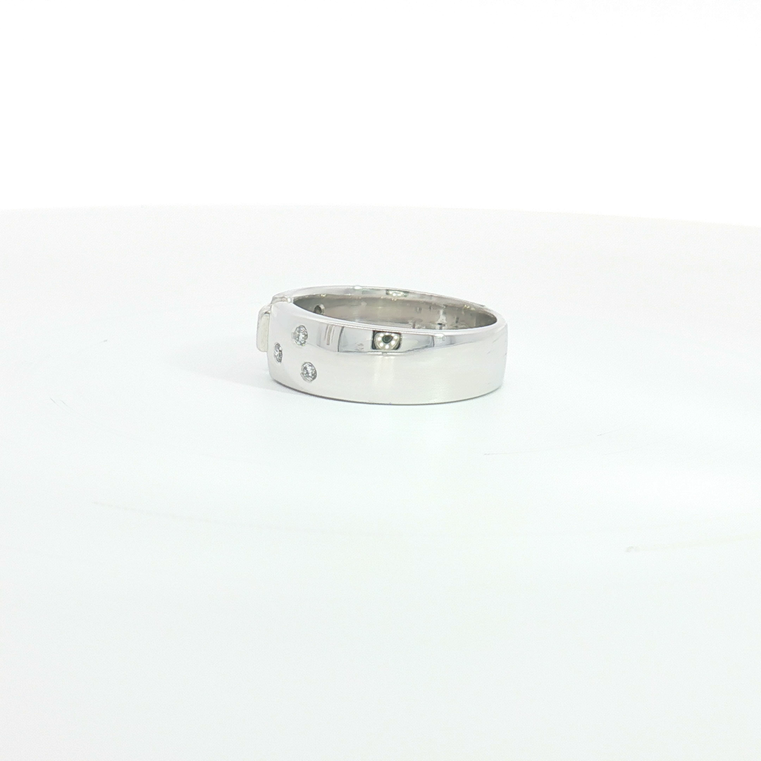 18ct WG Contemporary Diamond Band Ring