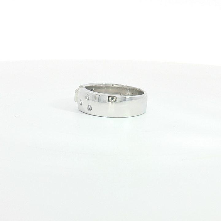 18ct WG Contemporary Diamond Band Ring