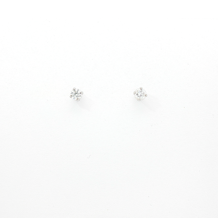 18ct WG Round Brilliant Diamond Stud Earrings