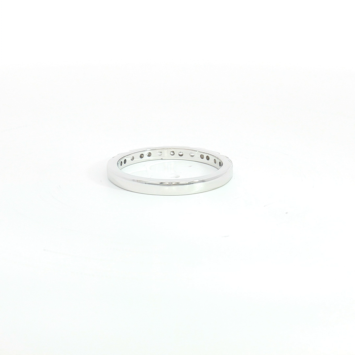 18ct WG Alternating Round and Baguette Diamond Eternity Ring