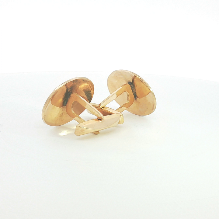 18ct YG Opal Triplet Cufflinks